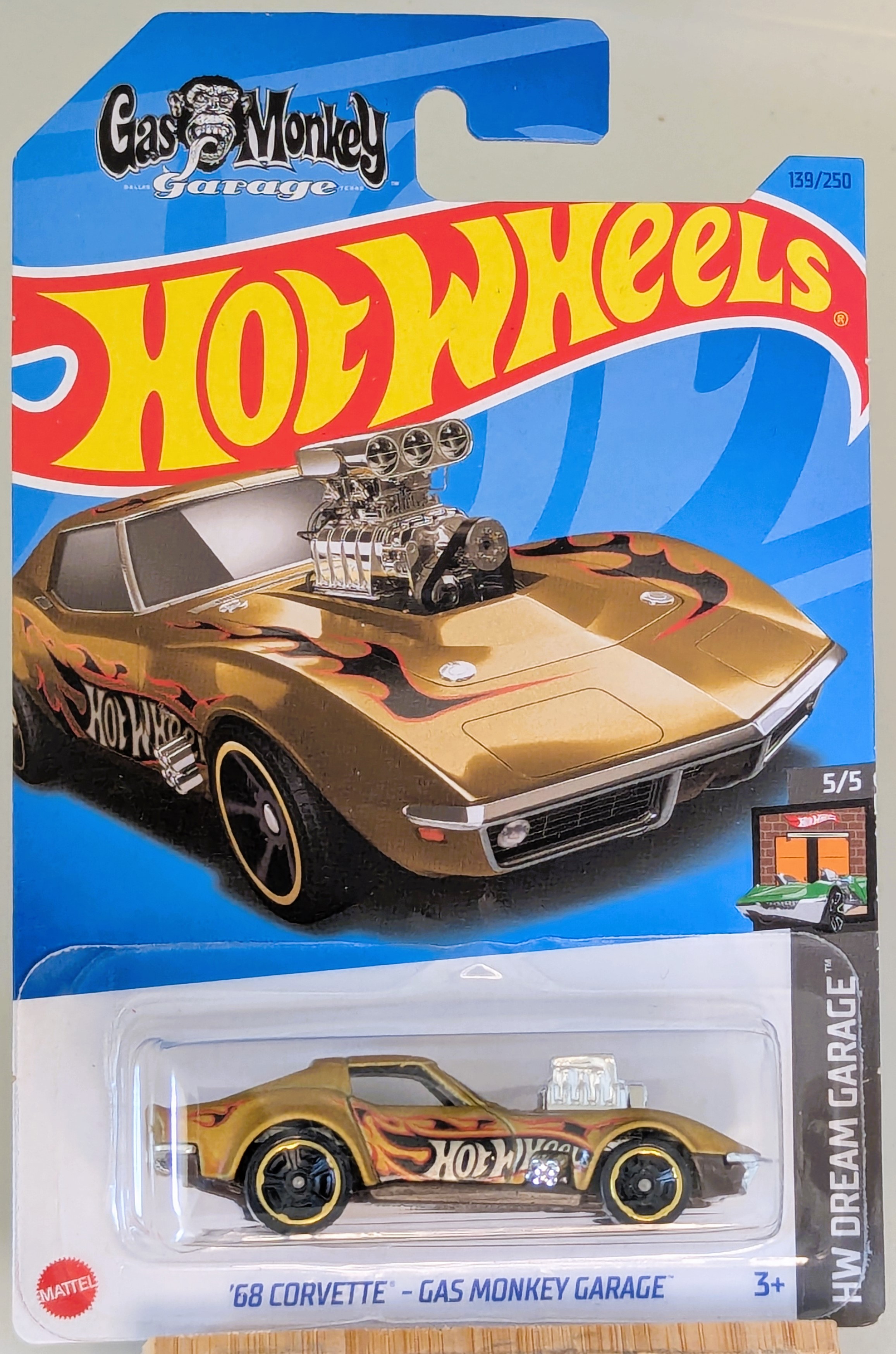 1968 Corvette Gas Monkey Garage Hot Wheels card front